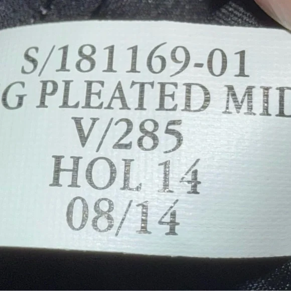 Banana Republic PLEATED CHIFFON MIDI SKIRT women’s size 8 black - Picture 12 of 12